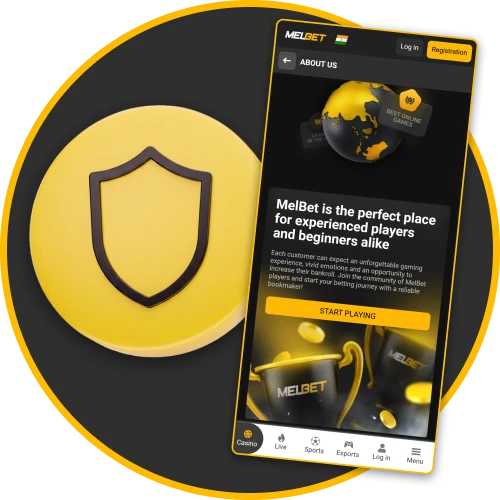The Melbet application protects data securely for users in India.