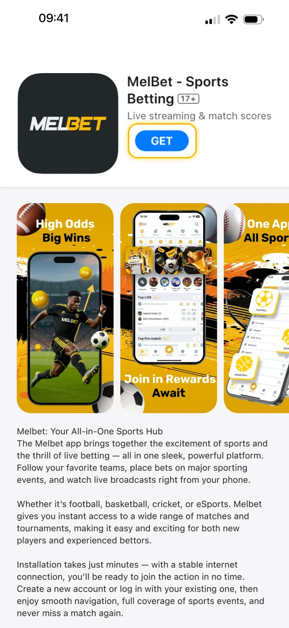 Players in India begin downloading the Melbet app for iOS with one tap.