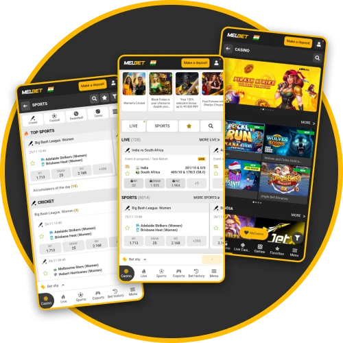 The Melbet mobile app supports smooth use for Indian players.