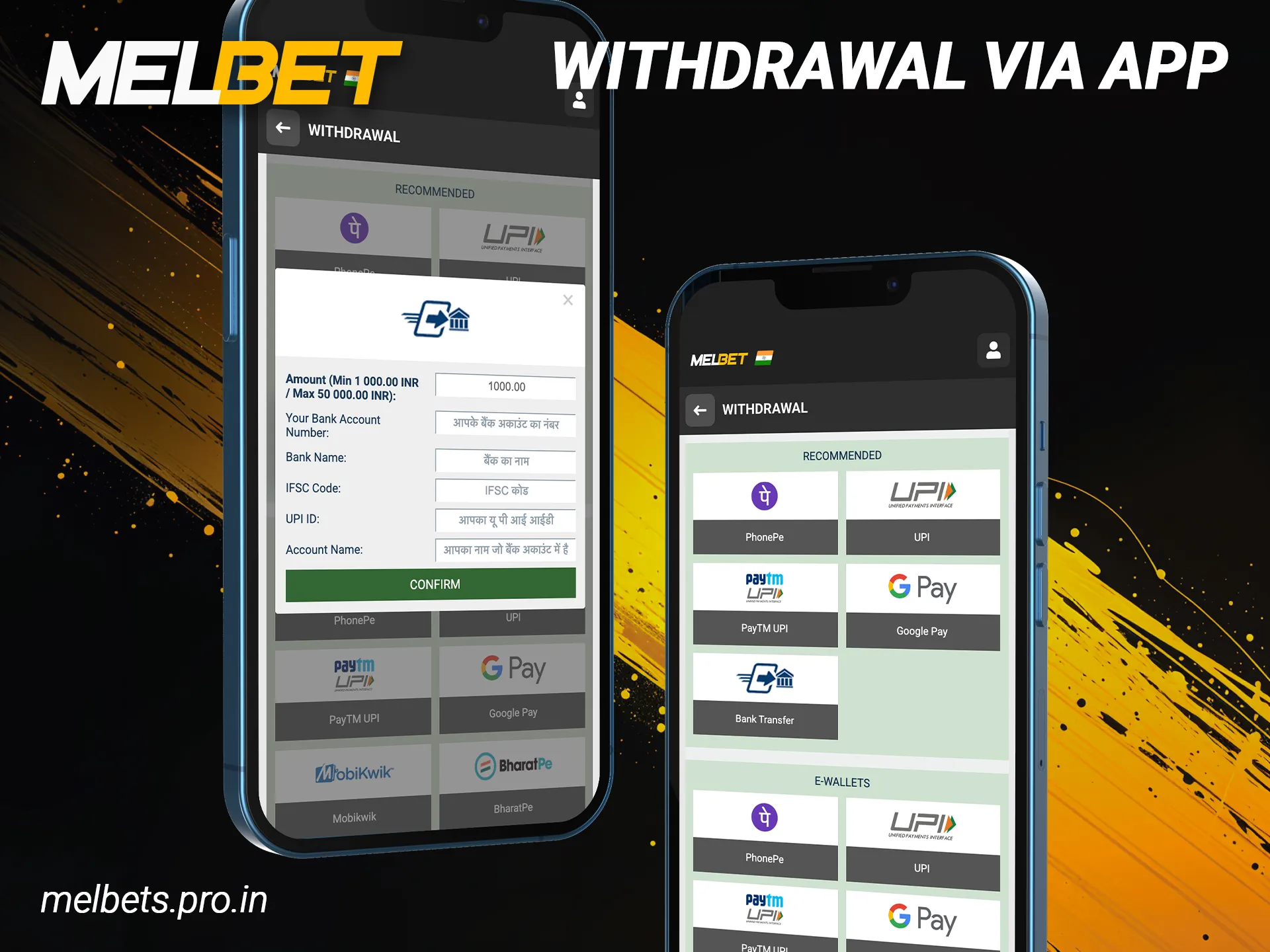 Find out how to withdraw winnings using the Melbet app payout features.