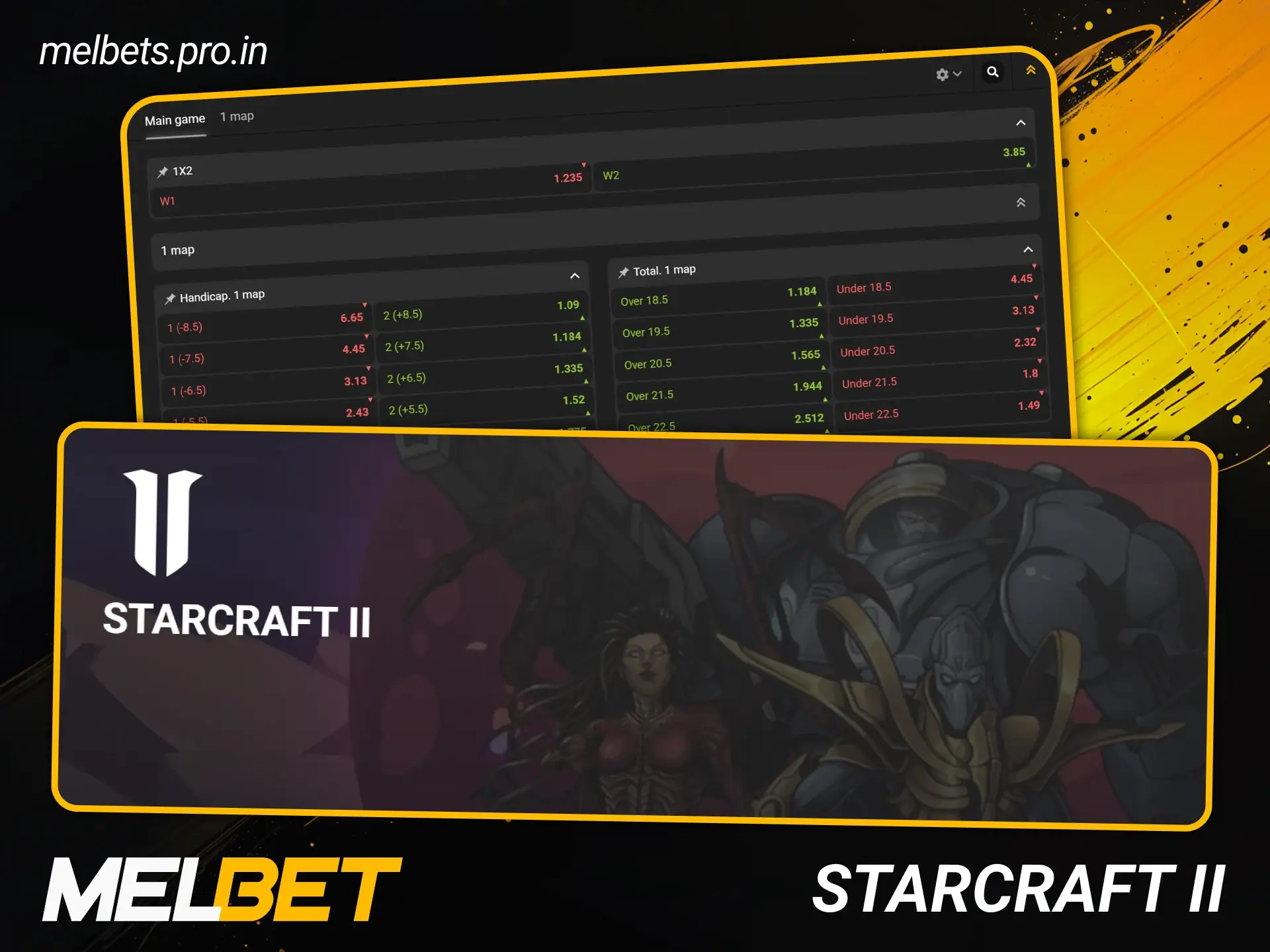 Bet on Starcraft markets and win big at Melbet.