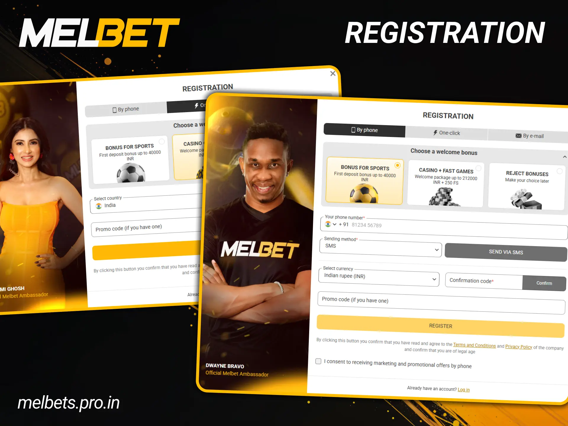 Learn how to create an account on Melbet to start playing.